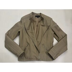 Metaphor Faux Leather Moto Jacket Size Large